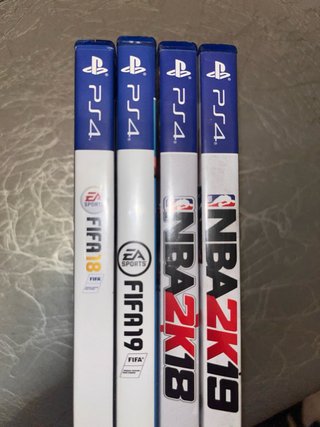 4 Juegos PS4: FIFA 19, NBA 2K19, FIFA 18, NBA 2K18