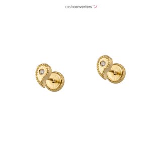 pendientes oro 18k con piedra