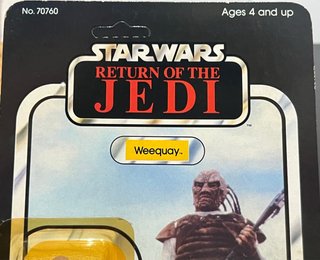 Star Wars Weequay ROTJ Kenner 1985 Sin Agujero