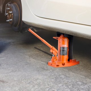 Gato Hidráulico de Punta, Capacidad de Elevación de 10 Toneladas en Punta, Gato de Máquina con Capacidad de Elevación de 20 Toneladas en la Parte Superior, Altura de Punta de 1.2-7.5 in, Altura Su...
