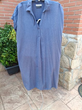 Vestido estampado hojas talla 42