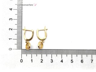 pendientes oro 18k con circonita