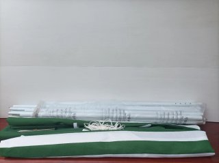 Cenador verde con ventana Sin estrenar