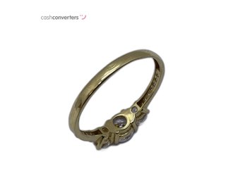 anillo oro 18k con piedra con circonita