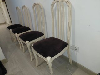 Pack 4 Sillas Madera Lacada