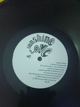 Vinilo Happy Mondays Sunshine Love