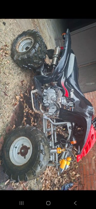Quad ATV 200cc Negro/Rojo