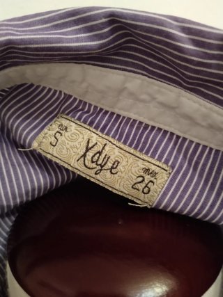 Camisa Rayas Morado y Blanco Mujer
