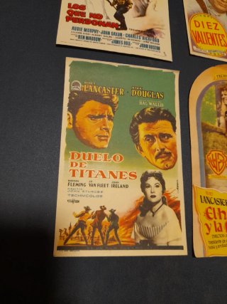 Programas de mano cine antiguo Burt Lancaster