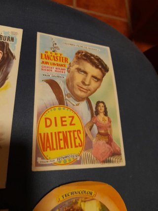 Programas de mano cine antiguo Burt Lancaster