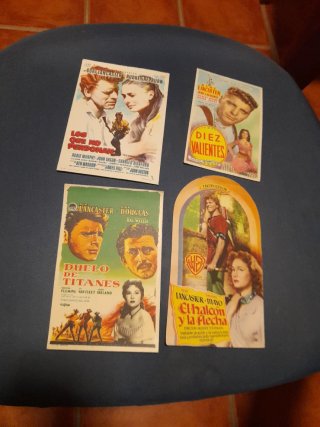 Programas de mano cine antiguo Burt Lancaster