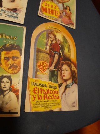 Programas de mano cine antiguo Burt Lancaster