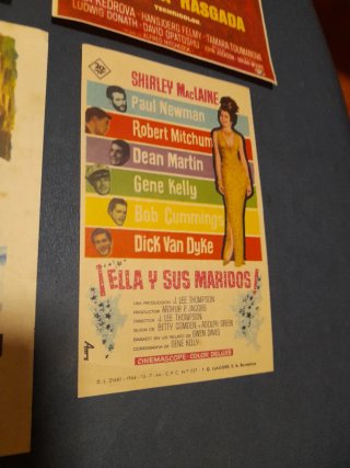 Programas de mano cine antiguo.PAUL NEWMAN