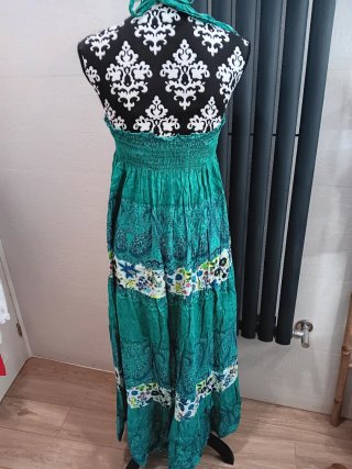 Vestido largo estampado verano
