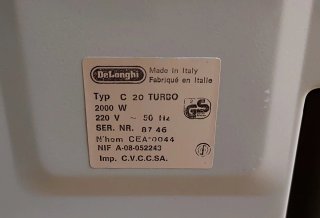 Calefactor DeLonghi Bifurbo