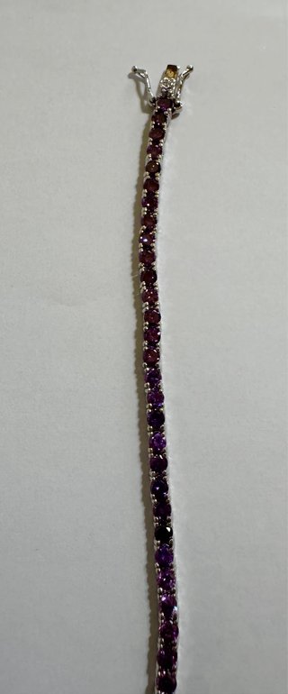 Bracciale tennis zirconi viola