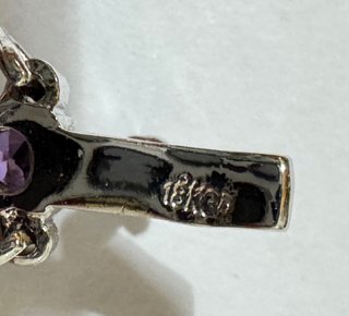 Bracciale tennis zirconi viola