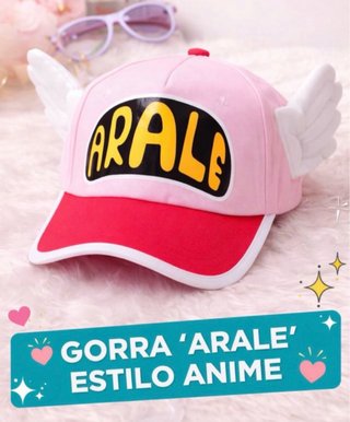 Gorra Arale estilo anime con alas