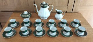 Juego de café porcelana 12 personas