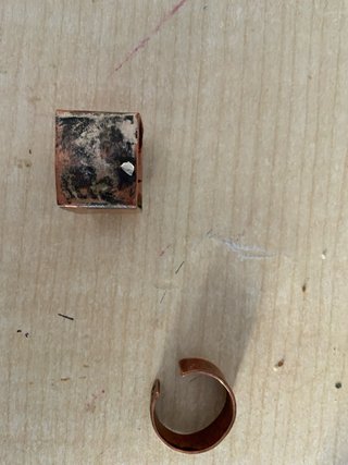 Anillos cobre y plata ajustables