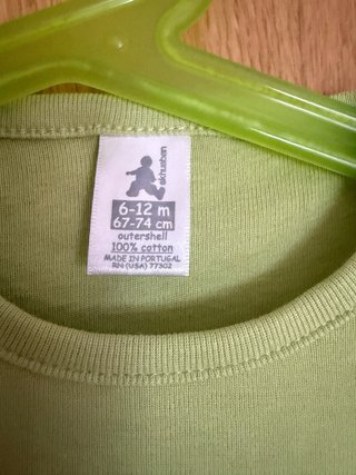 Pijama saco bebé verde nuevo