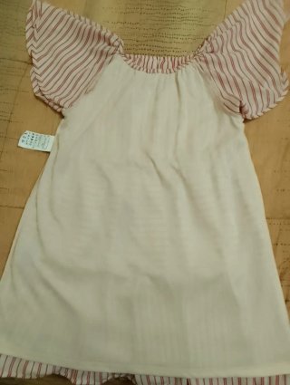 Vestito Benetton 7/8 anni righe rosse