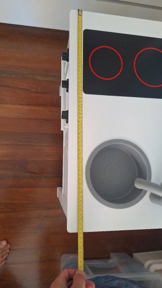 Cocinita de juguete blanca