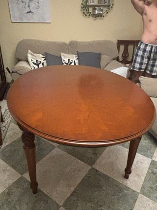 Mesa extensible de madera