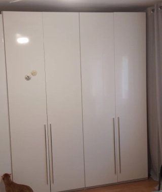 Armario 4 puertas blanco lacado