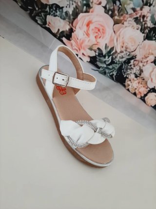 Sandalias Crecendo Blancas Talla 27