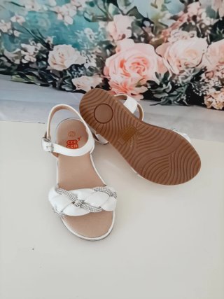 Sandalias Crecendo Blancas Talla 27