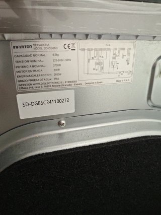 Secadora Infiniton SD-DG85C - 8 kg
