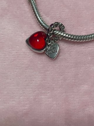 Charm Corazón Murano Rojo