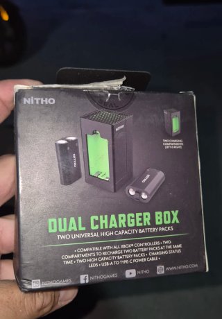 Cargador Xbox con 2 Baterías Recargables