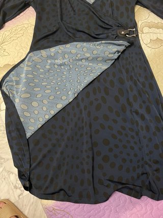 Vestido Promod Talla XL Negro/Azul