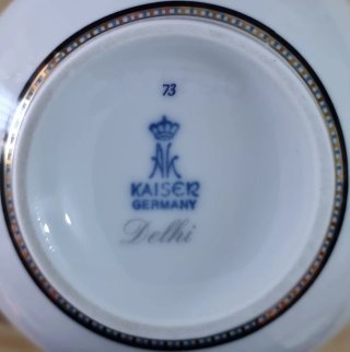 Antiguo Jarrón Delhi PORCELANA ALEMANA