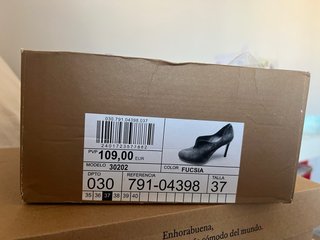 Botines fucsia ante talla 37