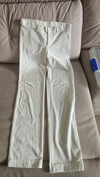 Pantalón crudo recto talla M