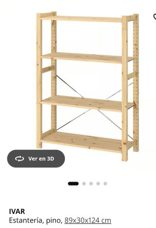 Estantería IVAR de pino Ikea