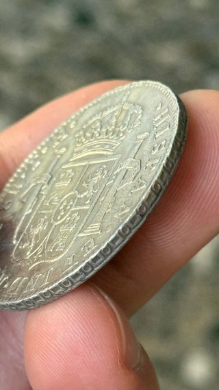 Moneda 8 Reales Carlos IV  1808 Plata