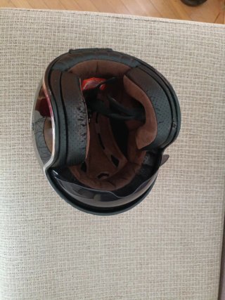 Casco Moto Negro con Visera