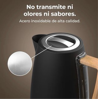Hervidor Cecotec Negro Madera