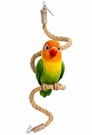 Juguetes materiales naturales para pájaros/loros