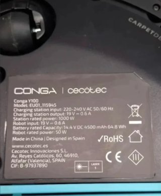 Aspiradora Cecotec Conga Y100