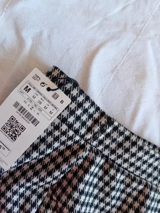 Falda tubo Stradivarius cuadros Vichy Talla M