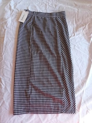 Falda tubo Stradivarius cuadros Vichy Talla M