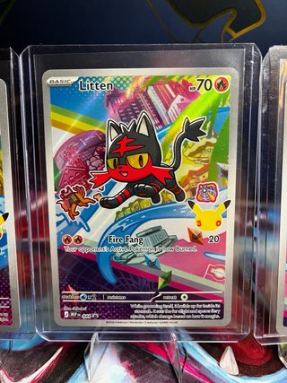 3 Cartas Pokémon Rowlet, Litten, Popplio Ingles 🇬🇧