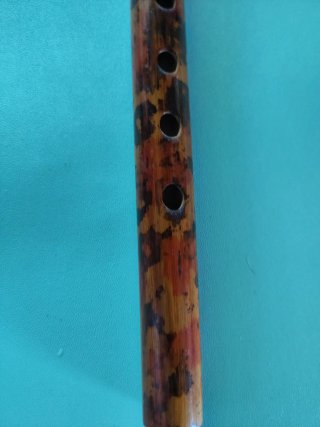 Flauto di bambù cinese decorato
