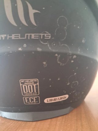 Casco de moto negro
