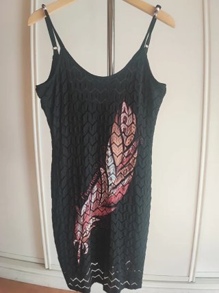 Vestido Camaleonica Negro Multicolor Talla L